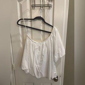 Zara Elegant White Off-Shoulder Women's Top